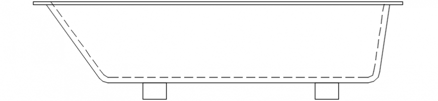 CAd drawings details of poly tub bath