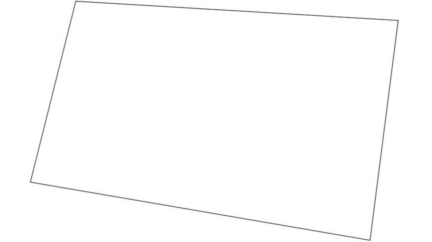 CAd drawings details of  rectangular glass