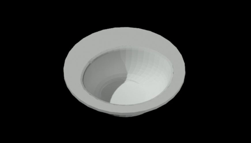 CAd drawings details of 3d vase  