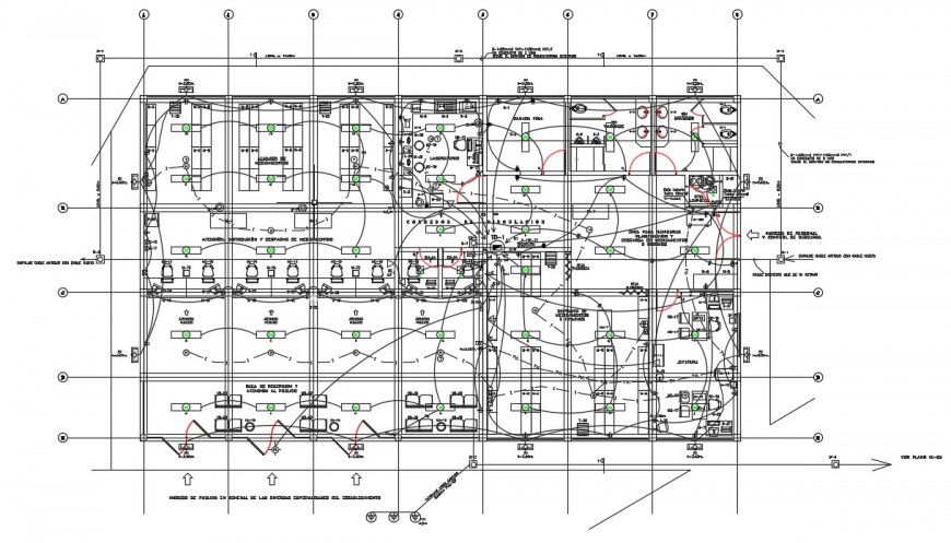 CAD drawings details of building electrical installation autocad file