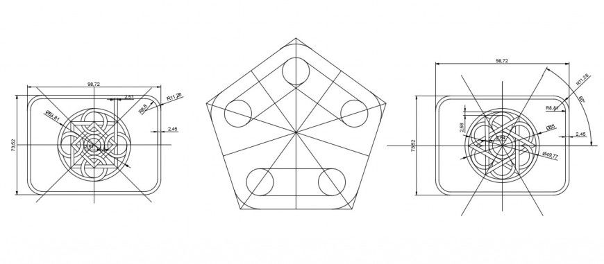 CAd drawings details of ceiling interior design