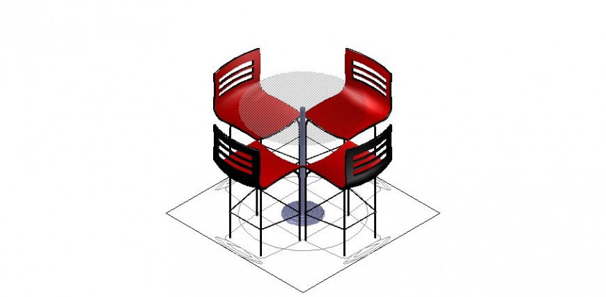 CAD drawings details of different dining area