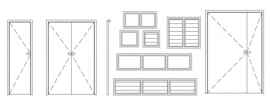 Cad drawings details of dynamic wardrobe block