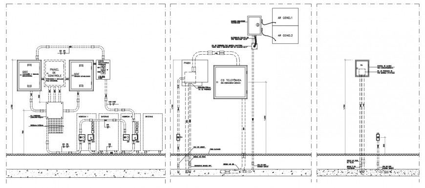 CAD drawings details of electrical automation units dwg autocad file