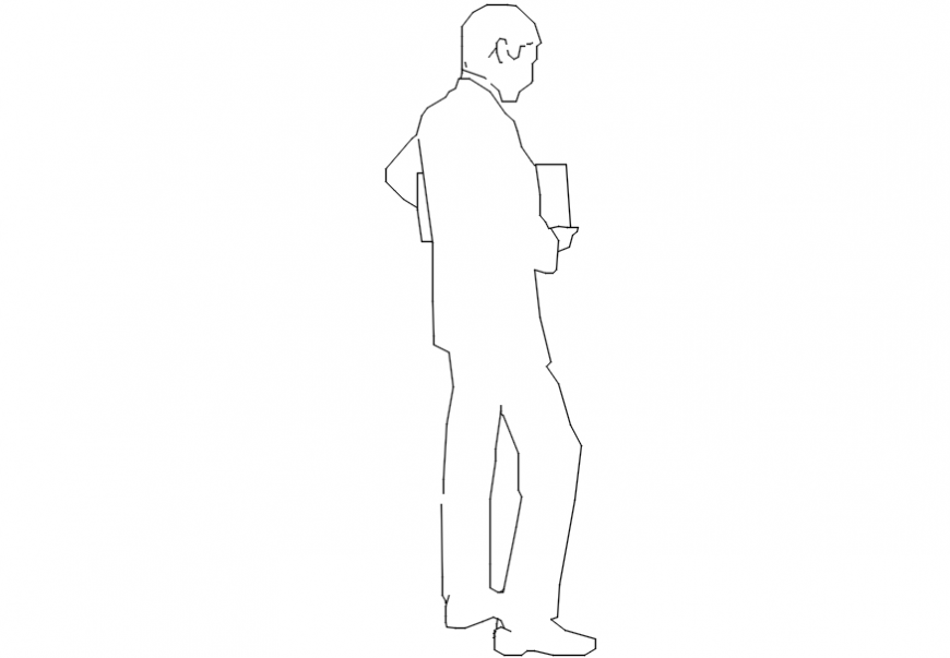 CAd drawings details of holding book people