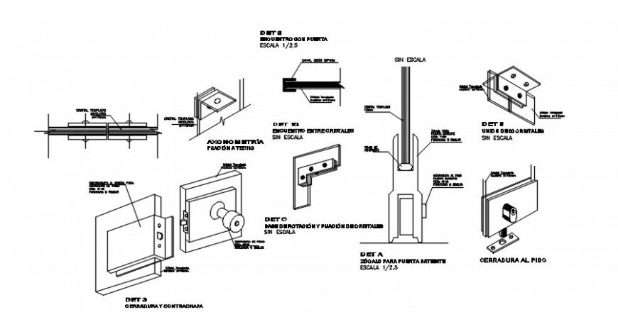 CAD drawings details of joints and connections blocks dwg file