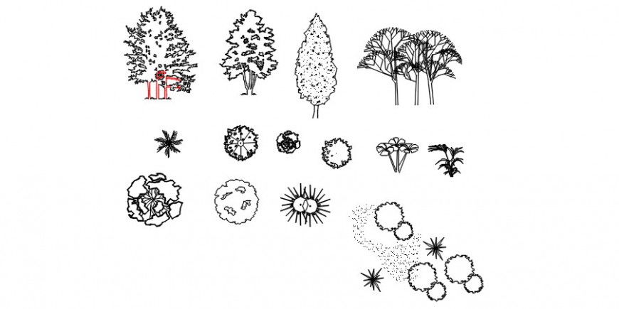 Cad drawings details of long wide air bus and lorry cars front view and top