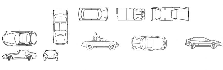 CAd drawings details of luxury cars and high base cars
