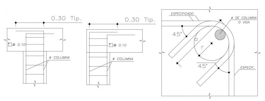 CAD drawings details of RCC structural blocks autocad software file