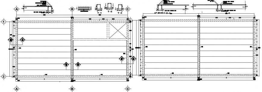 CAD drawings details of RCC structural blocks dwg file