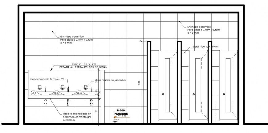 CAD drawings details of sanitary toilet elevation dwg file