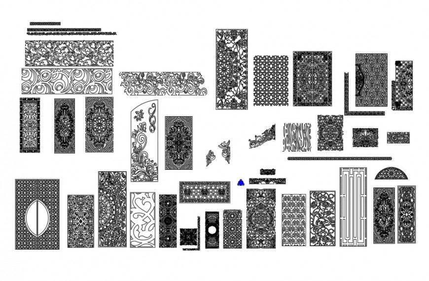 CAd drawings details of the bander front elevation