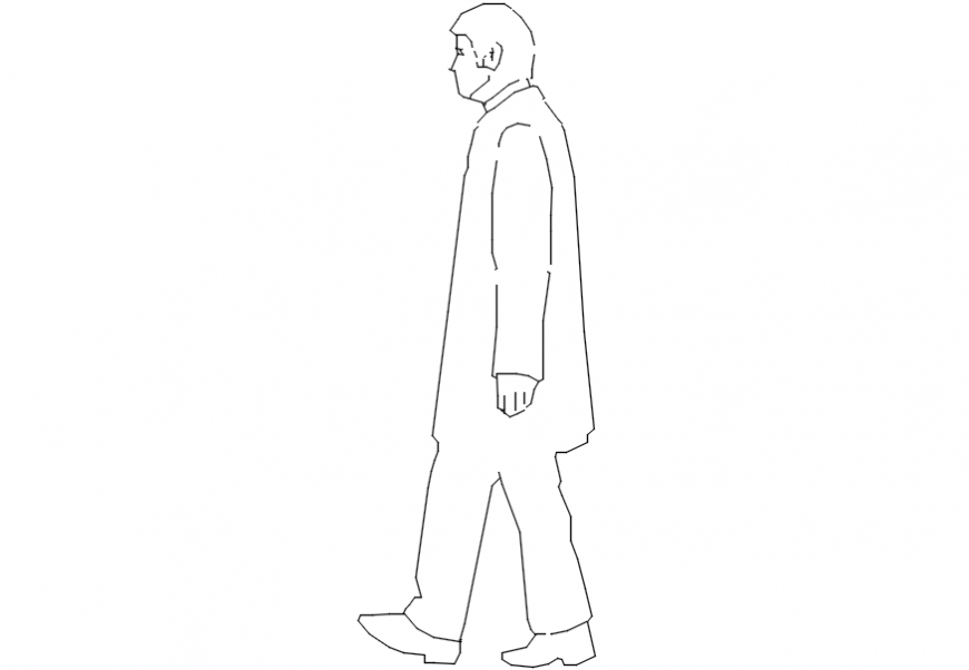 CAd drawings details of tip-nosed   people  