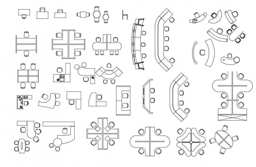 CAd drawings details of top elevation of reception wide table
