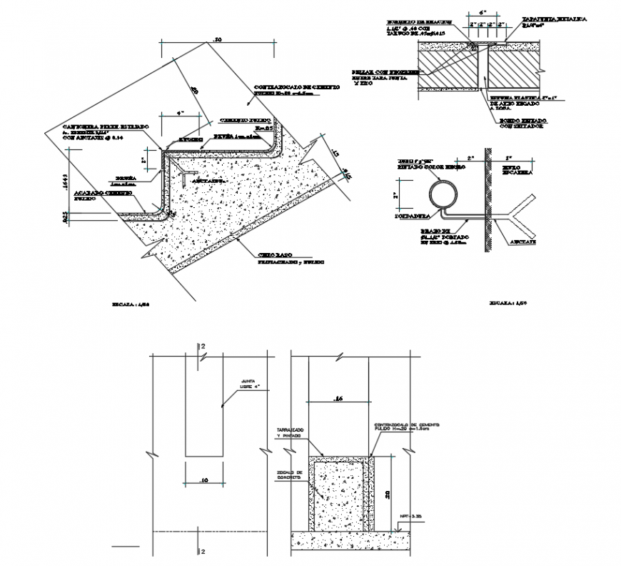 Cad drawings details of top view of gymnastics  