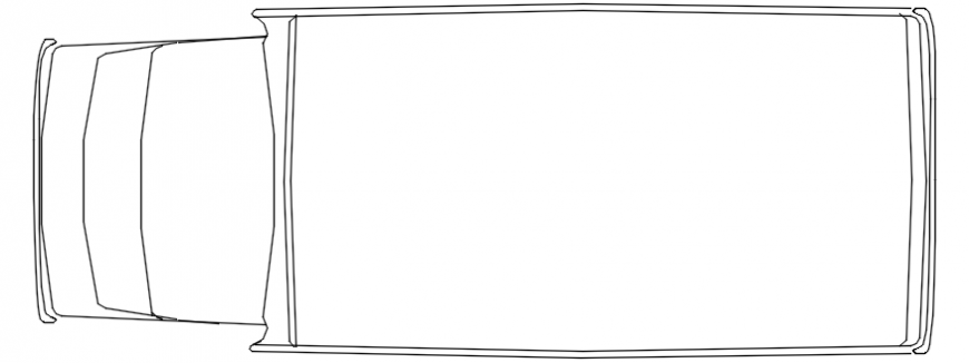 CAd drawings details of truck top  view
