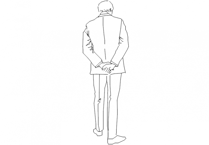 CAd drawings details of worried   people