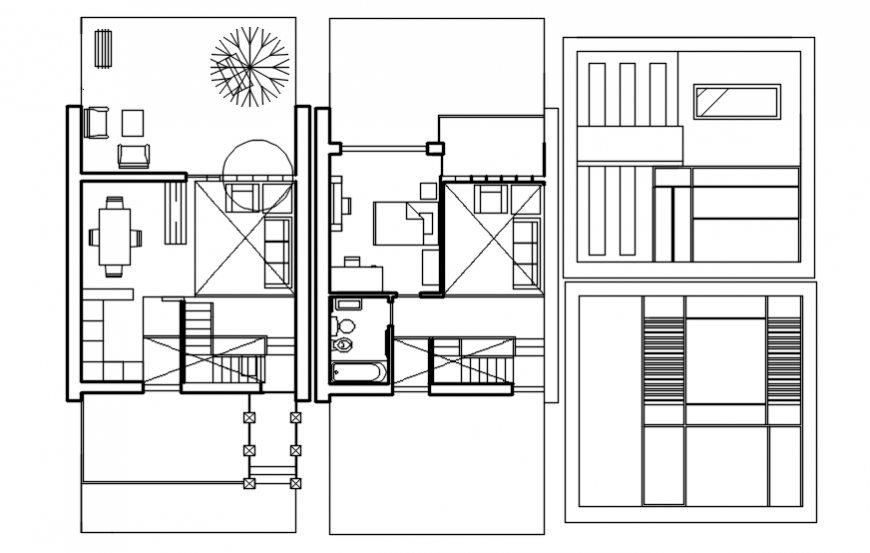 CAD drawings details plan of housing apartment dwg autocad software file