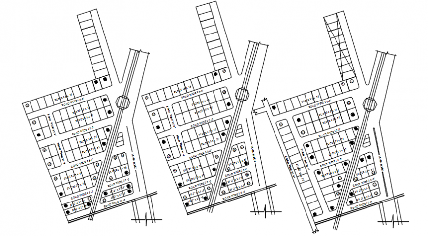 CAD drawings of a plot area 2d view autocad software file