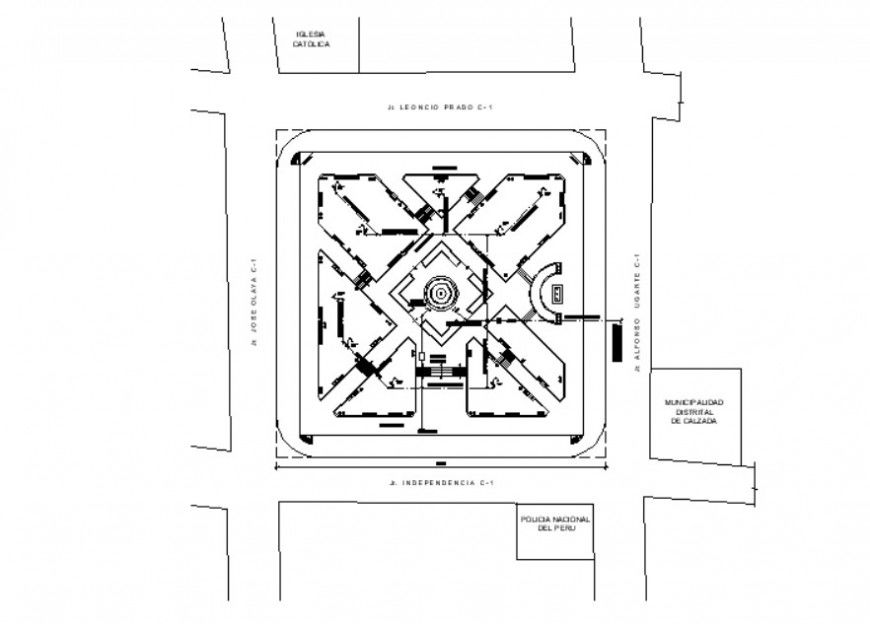 CAD drawings of an area  2d view autocad software file