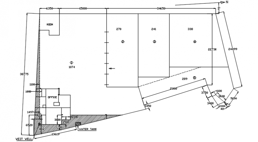 CAD drawings of area 2d view layout plan details in autocad software file