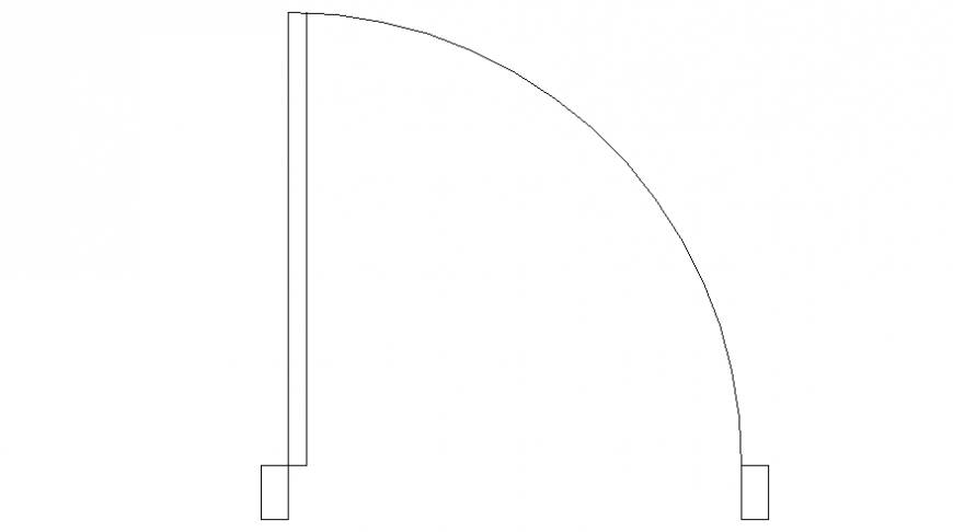 CAD drawings of door plan 2d view autocad software file
