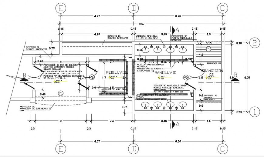 CAD drawings of public sanitary toilet dwg autocad file