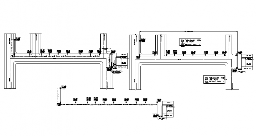 CAD drawings of road networks 2d view plan dwg file