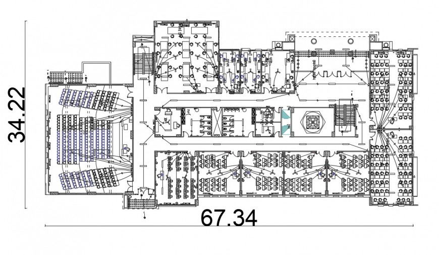 CAD electrical plan drawings 2d view in building dwg file