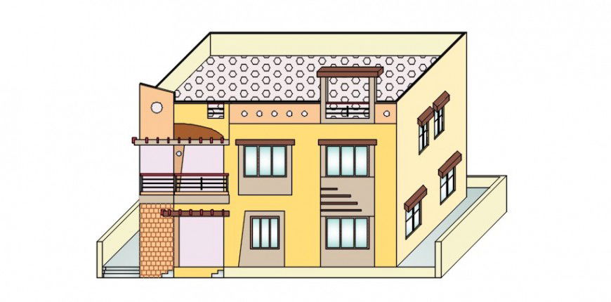 CAD elevation drawings details of house 2d view autocad software file
