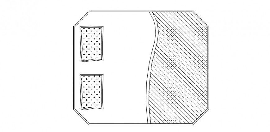 CAD furniture blocks of double bed 2d view elevation dwg autocad file