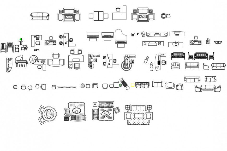 Cad furniture detail dwg file