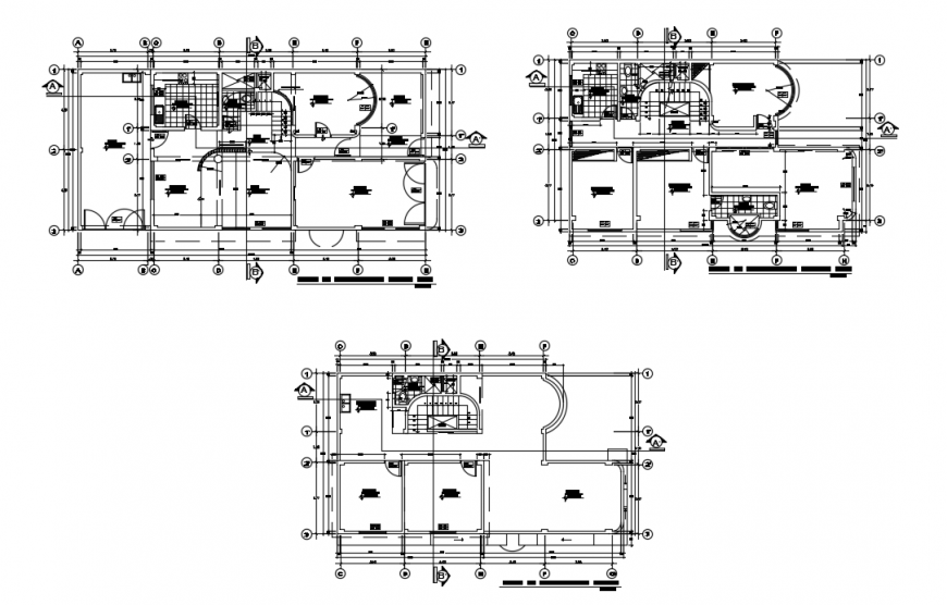CAD living housing apartment plan dwg file