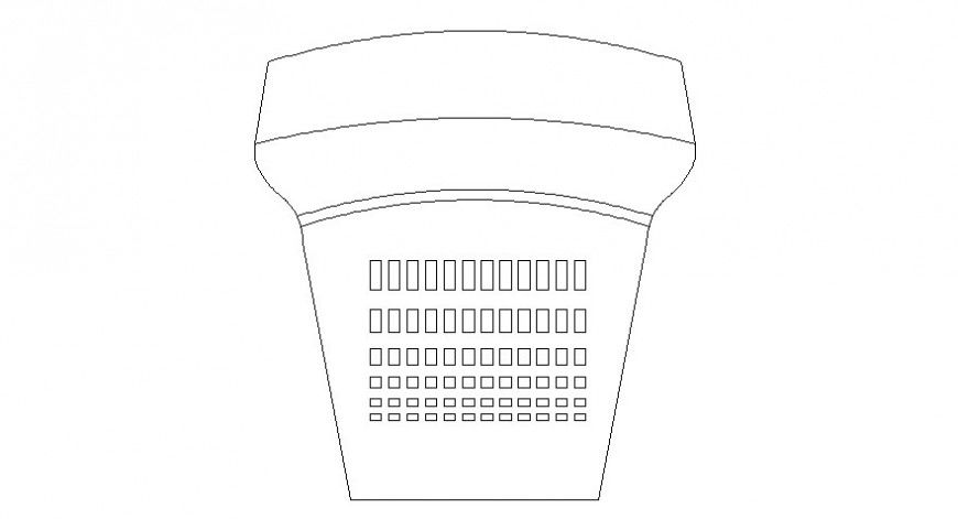 Cad logo and symbol side elevation of display in AutoCAD file