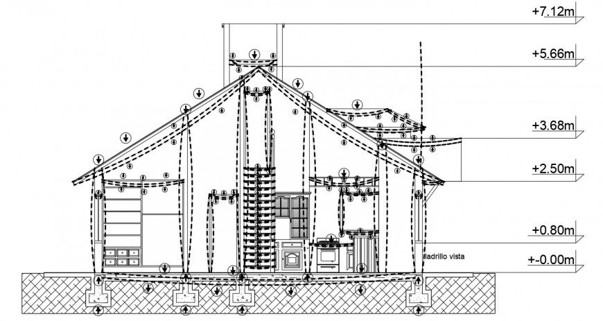 CAD sectional drawings details of house 2d view autocad software file