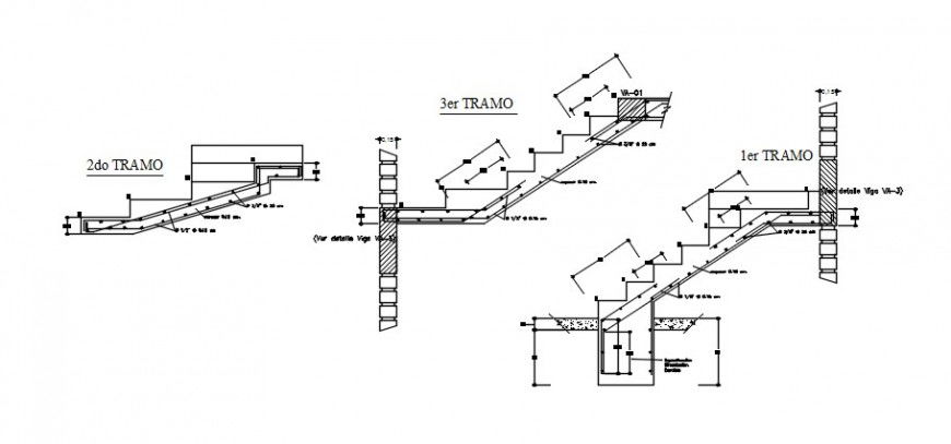 CAD staircase structural blocks drawings autocad software file