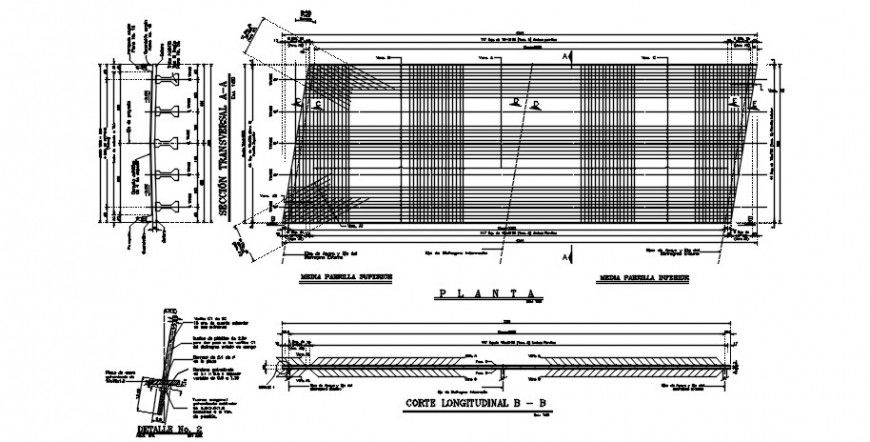 CAD structural blocks of bridge construction plan autocad software file