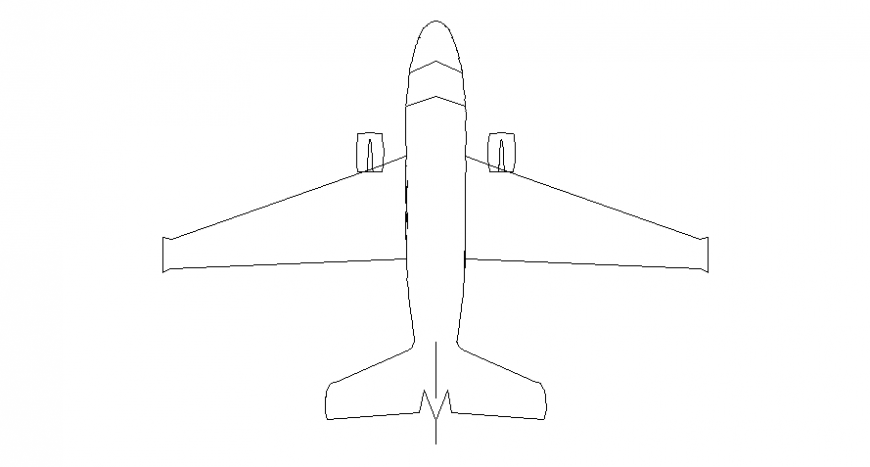 CAD transportation units drawings of airplane autocad software file