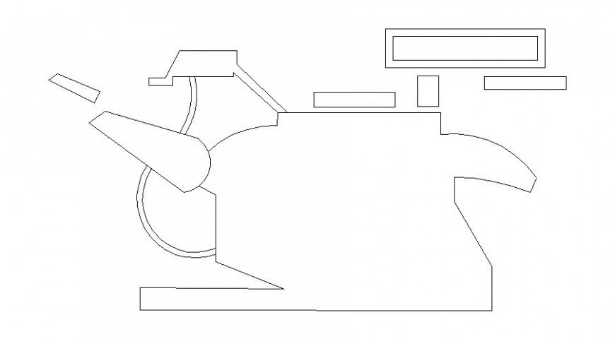 Cadeira dent plan autocad file