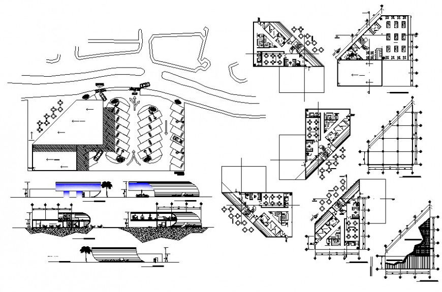 cafeteria project detail autocad file