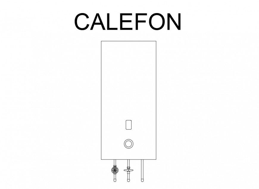 Calefon heater bathroom equipment block cad block details dwg file
