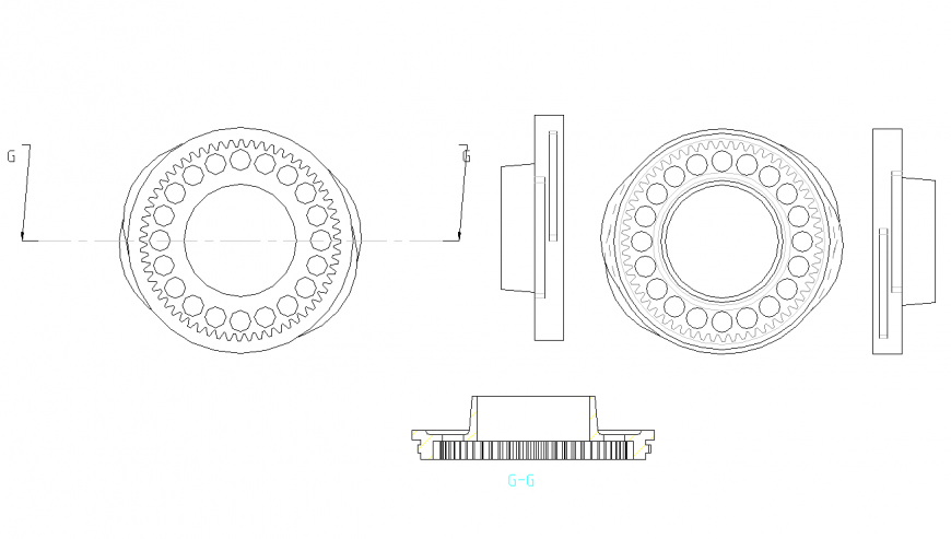 Camma rotante plan autocad file