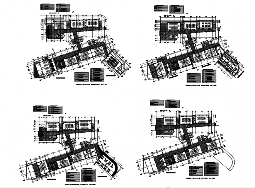 Campus university construction dwg file
