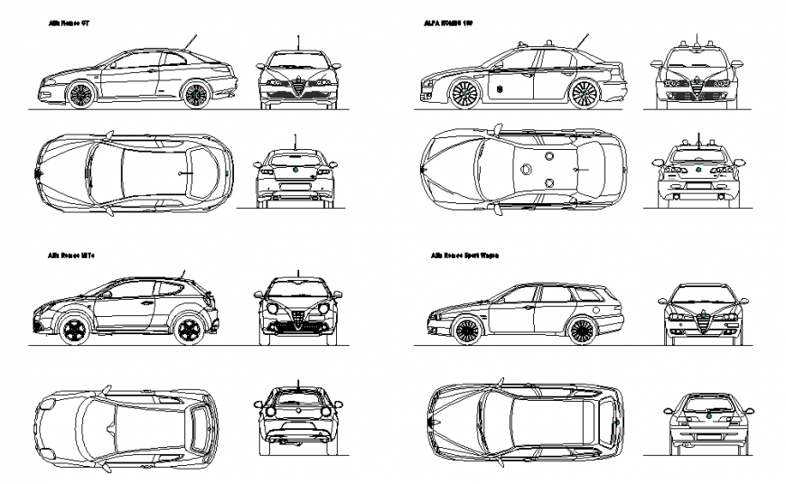 Car All Side view Block Detail