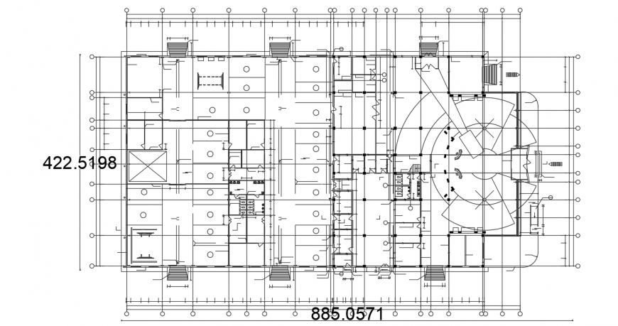 Car dealer ship office distribution plan cad drawing details dwg file