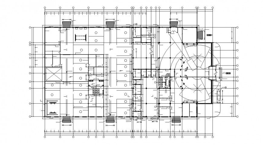 Car dealership store architecture layout plan cad drawing details dwg file