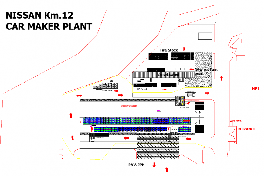 Car market plan layout file