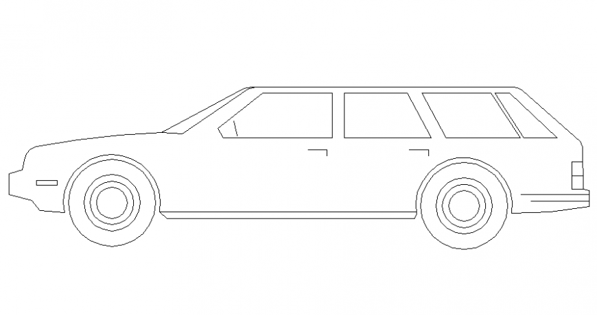 Car vehicle blocks drawings details 2d view autocad file