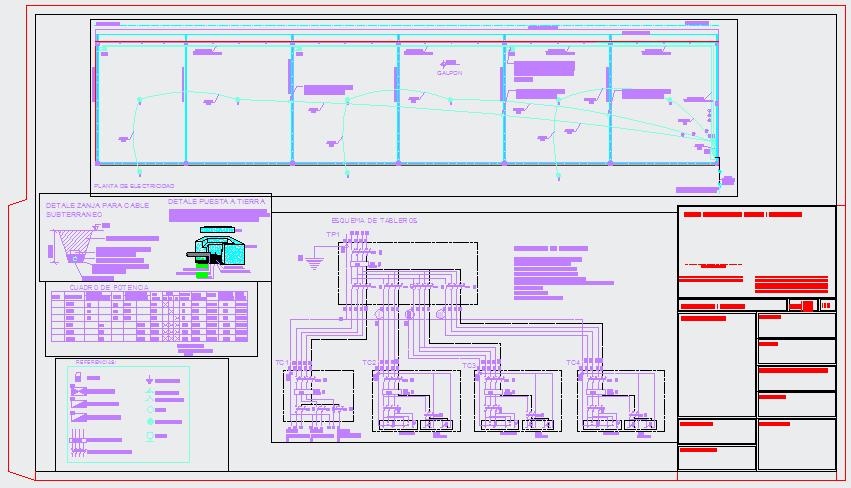 Electrical layout of Industrial plant