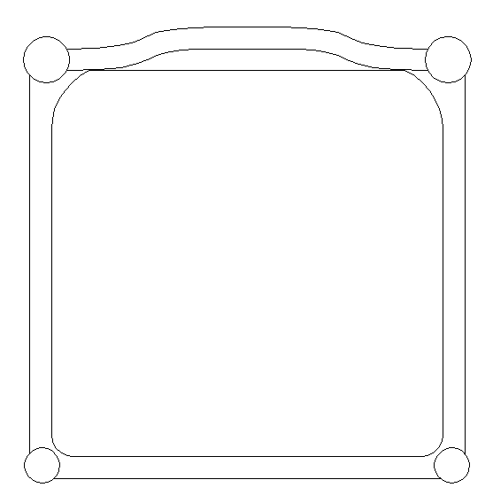 2D Chair AutoCAD Block with Top Plan and Design Detailing DWG file